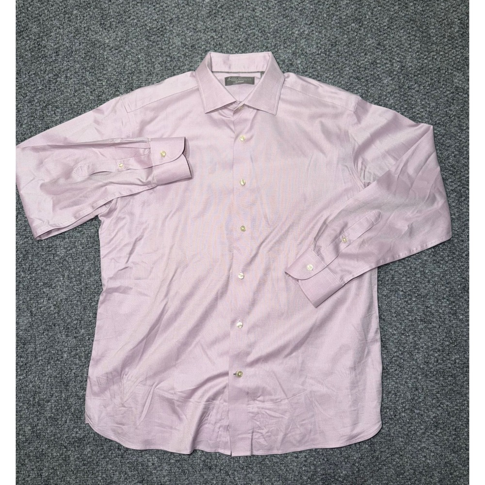 Daniel Cremieux Signature Collection‎ Supima Cotton Dress Shirt Pink Size L